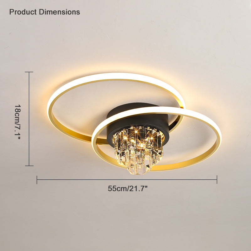 Diff Crystal Geometric LED Ceiling Light-DF1069