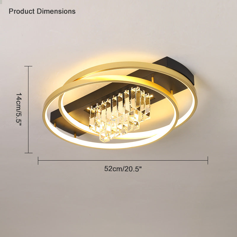 Diff Crystal Square/Circular LED Ceiling Light-DF1071