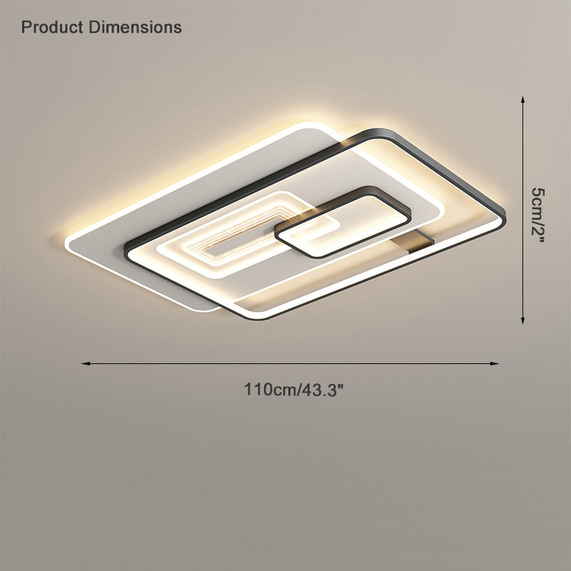 Diff Geometric Ceiling Light-DF1082