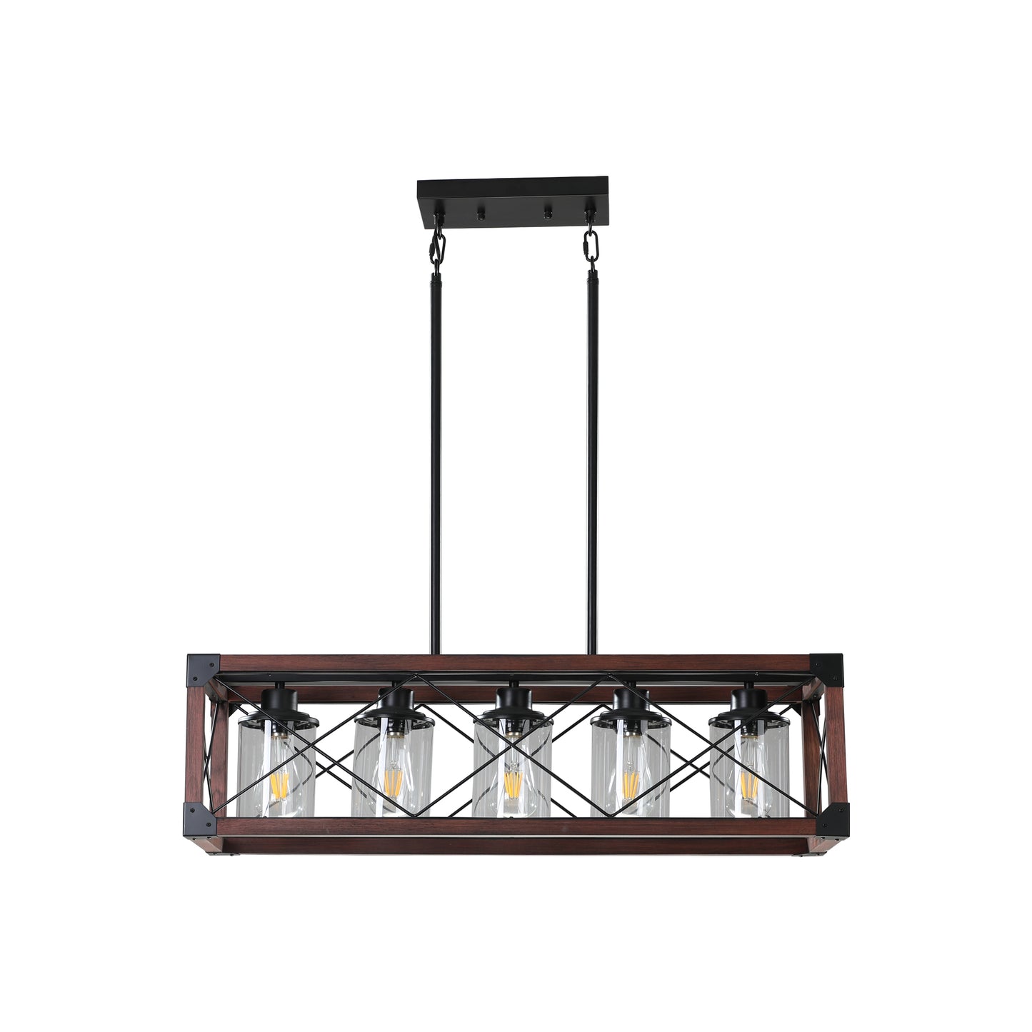 5-Light Retro Farmhouse Chandelier -DG2005