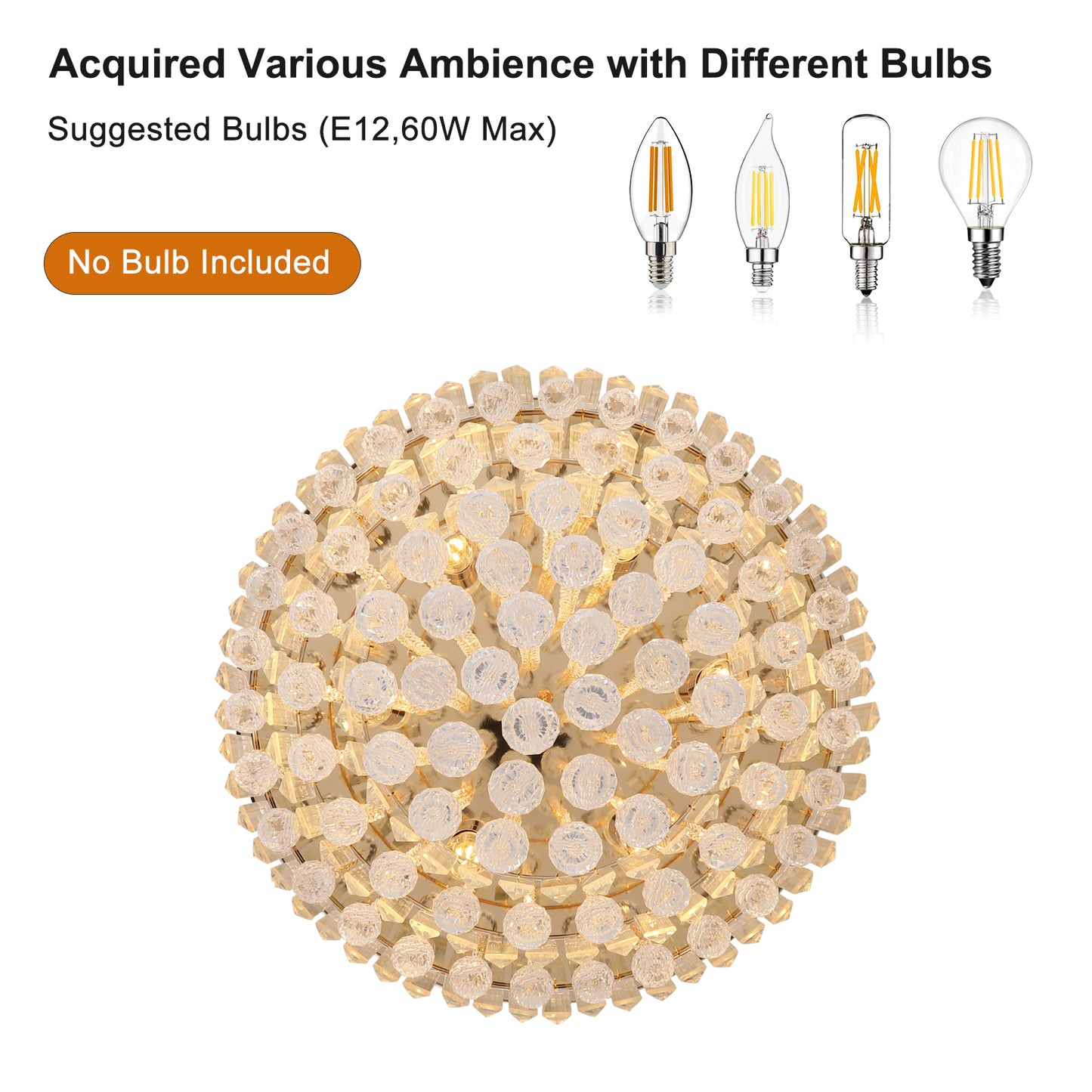 Large gold luxury modern style crystal lights-DG2019