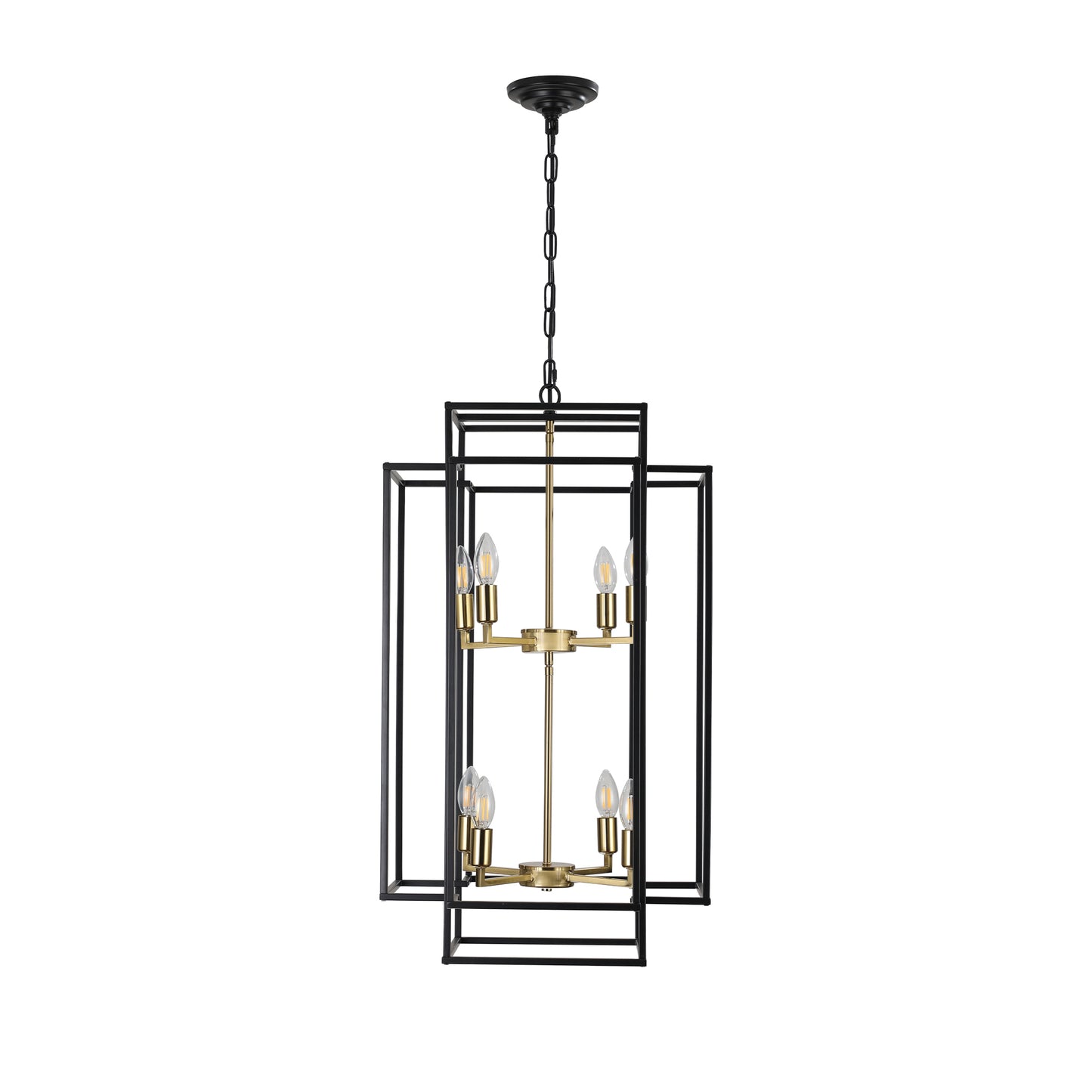 8-Lights Lantern Tiered Pendant Light -DG2008