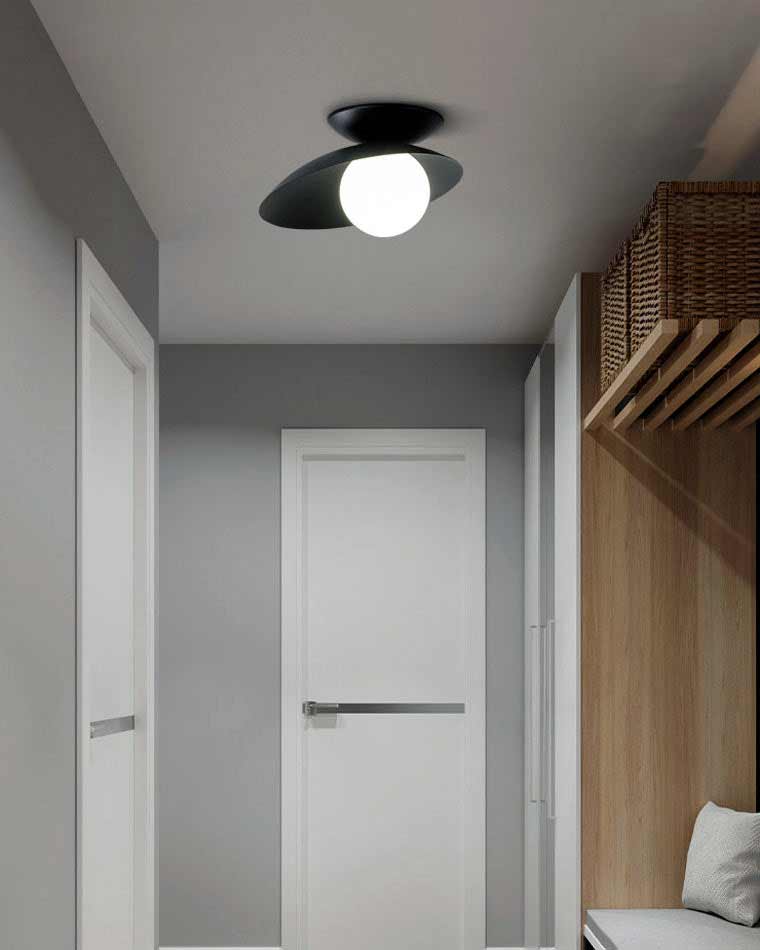 Diff Frosted Glass Globe Asymmetrical Ceiling Light-DF1021