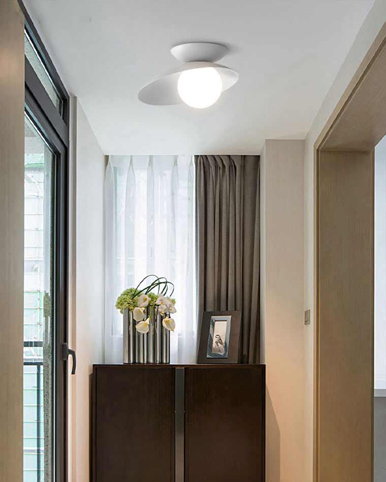 Diff Frosted Glass Globe Asymmetrical Ceiling Light-DF1021