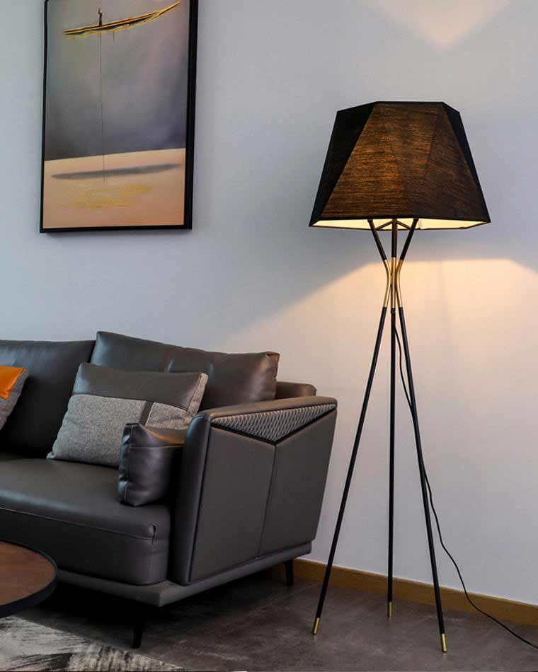 Diff Faceted Tripod Floor Lamp-DF7004