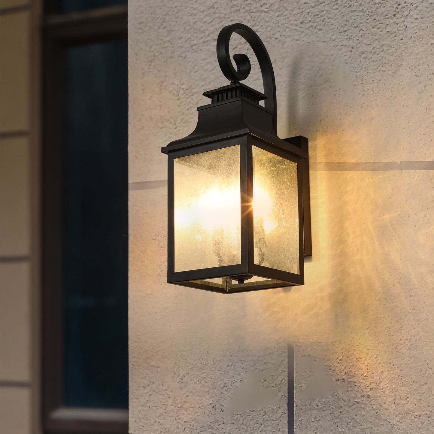 Large Outdoor Wall Lamps With Glass1pack-DG2021