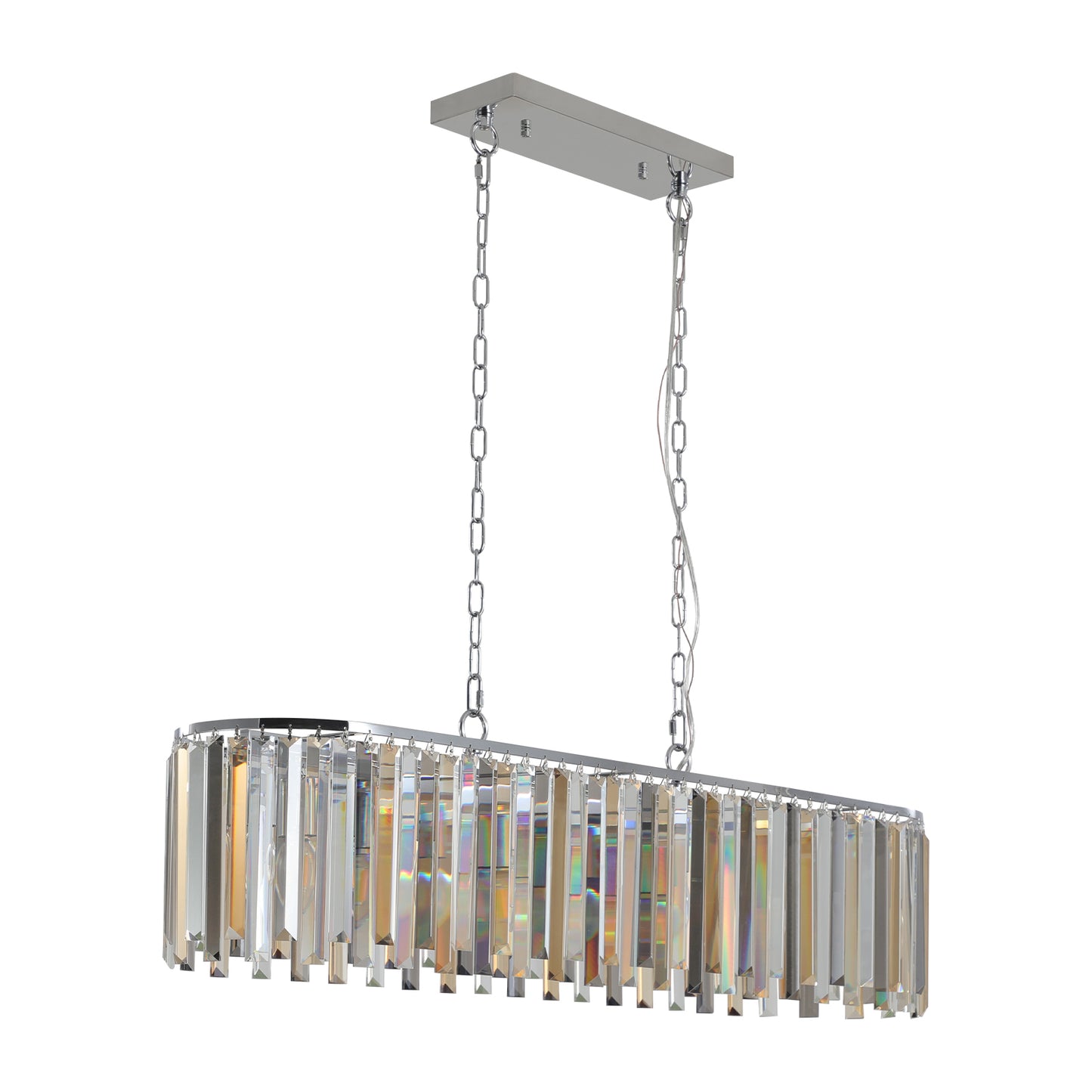 Modern Oval Crystal ceiling chandelier-DG2043