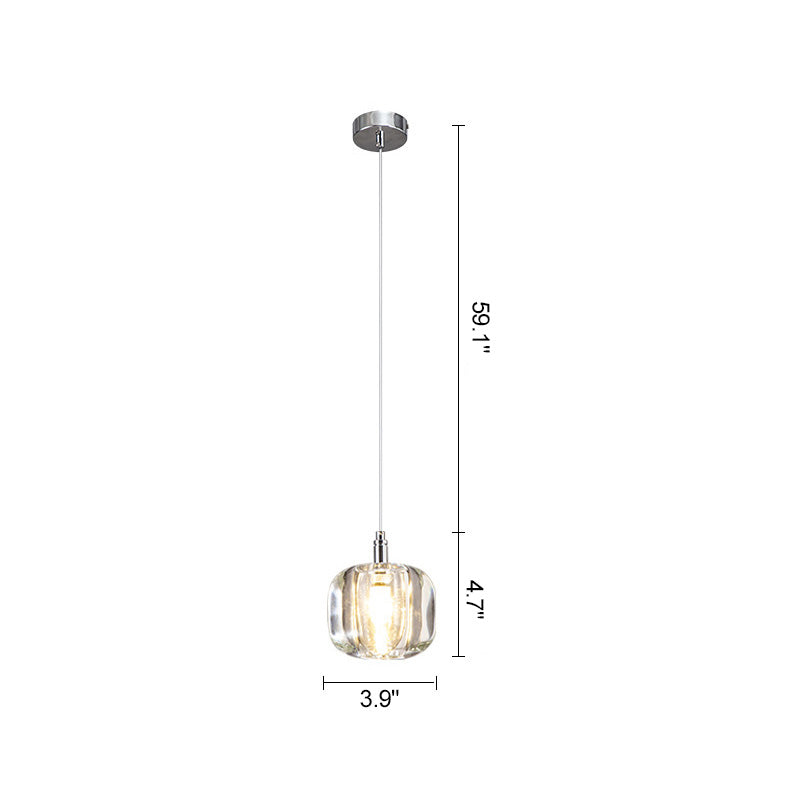Diff Colored Glass Multi Pendant Chandelier-DF2111