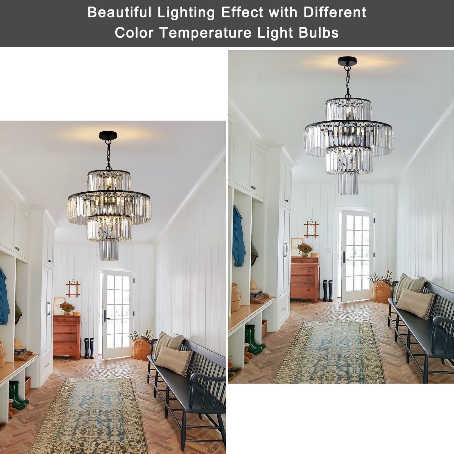 Black Luxury Crystal Chandelier Modern Chandeliers Lights -DG2012