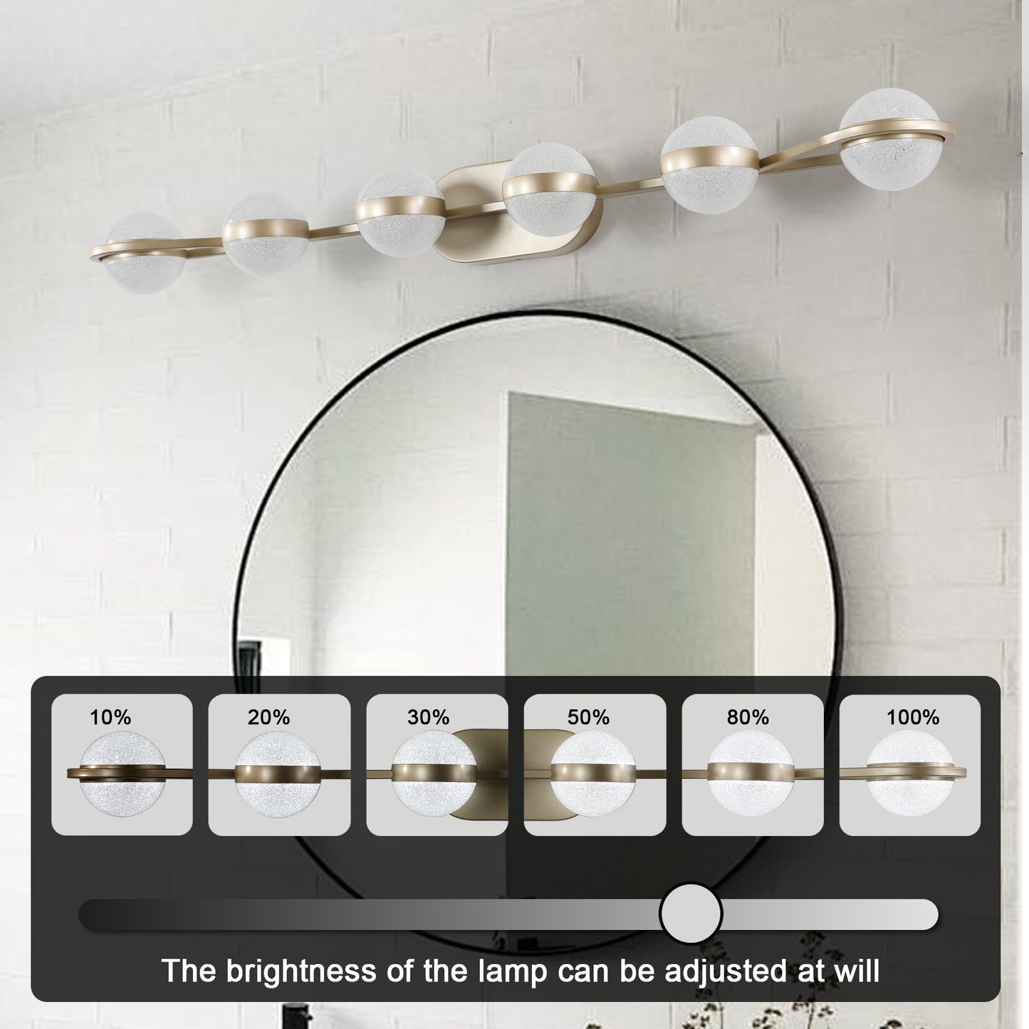 Modern Minimalist LED 5 Bulb Bathroom Vanity Light-DG2040