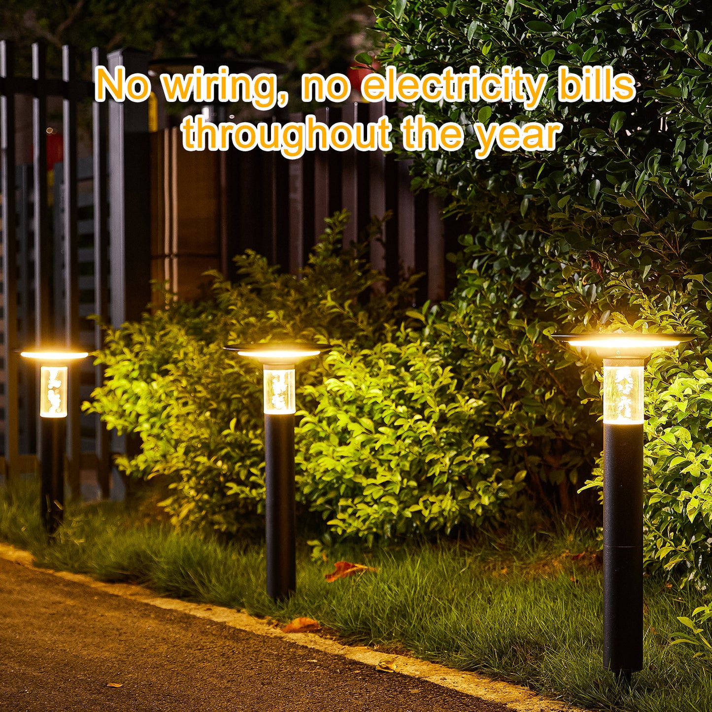 Solar Lawn Light With Dimmable LED-DG2058