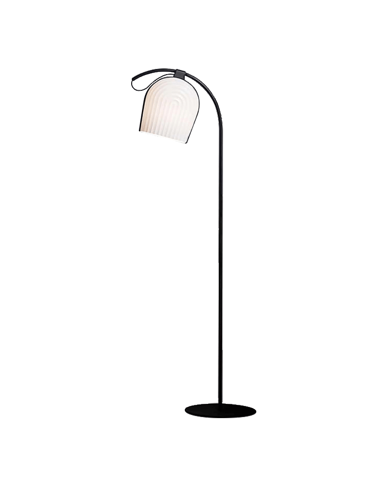 Diff Pleated Arc Floor Lamp for Reading-DF7033