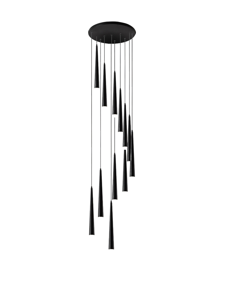 Diff Cone Spiral Staircase Chandelier-DF2204