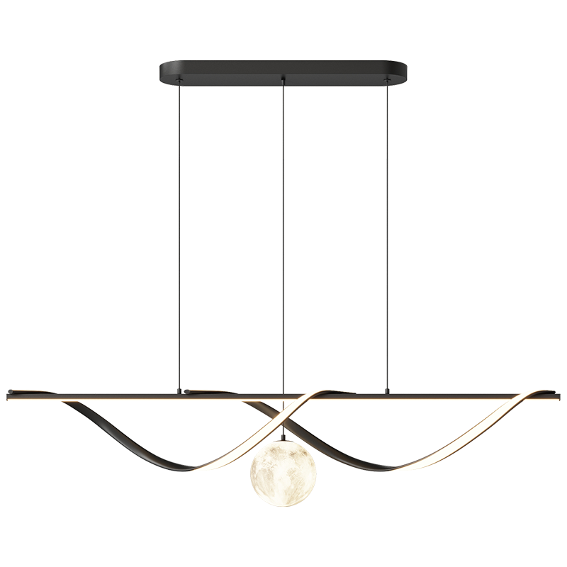 Diff Moon Sculptural Linear Chandelier-DF2239