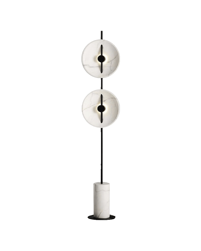Diff 2-bulb Marble Floor Lamp-DF7032