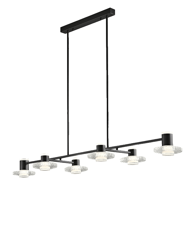 Diff Black Linear Chandelier-DF2222