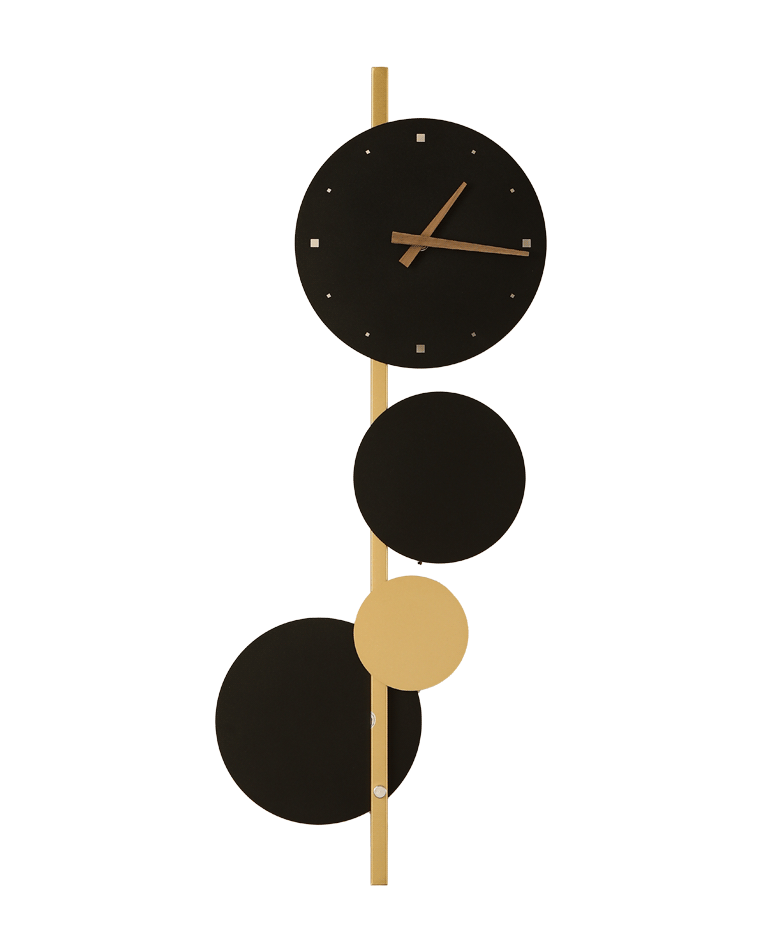 Diff Sculptural Wall Clock with Led Light-DF6087