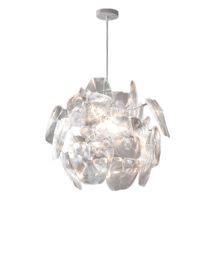 Diff Mirrored Lucite Chandelier-DF2197