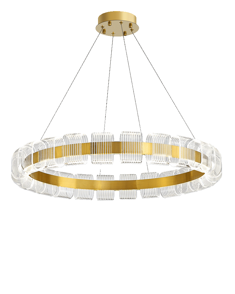Diff Gold Circular Led Chandelier-DF2166