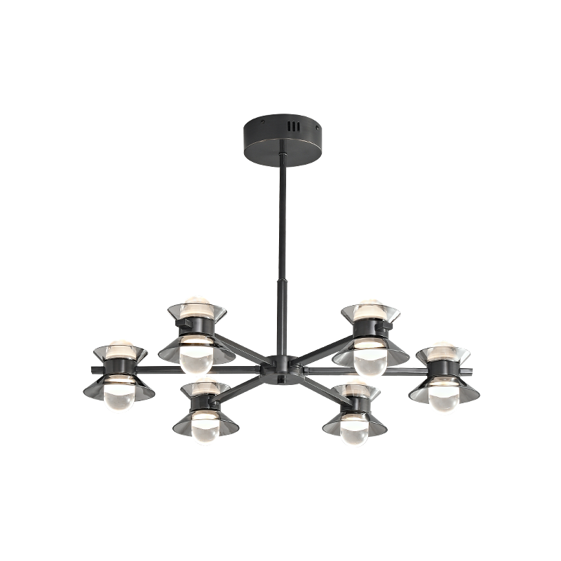 Diff 6/8/10 Light Black Brass Chandelier-DF2226