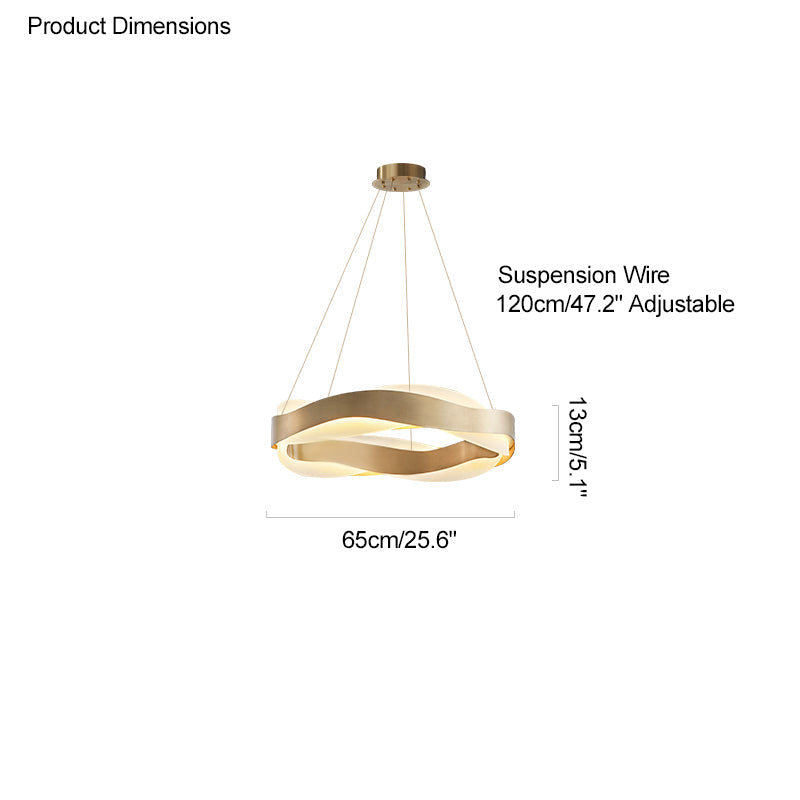 Diff Wave Circular LED Chandelier-DF2195