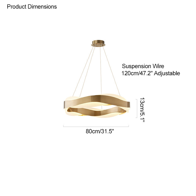 Diff Wave Circular LED Chandelier-DF2195