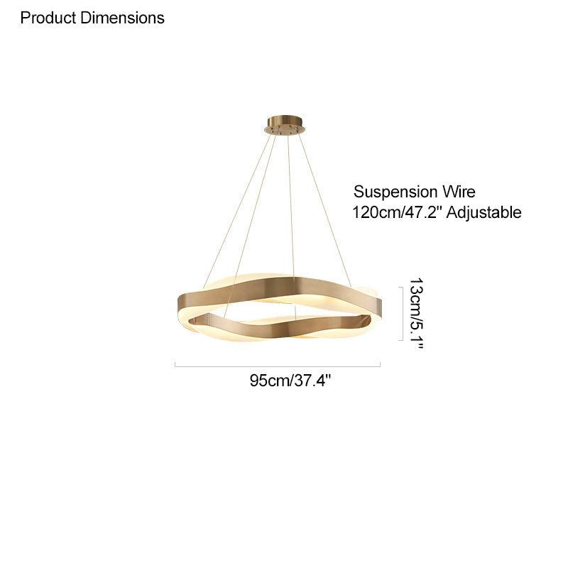 Diff Wave Circular LED Chandelier-DF2195