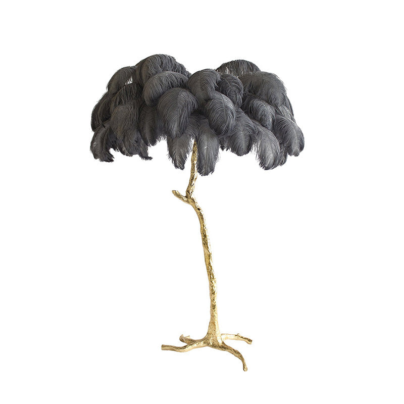 Diff Feather Palm Tree Floor Lamp-DF7000