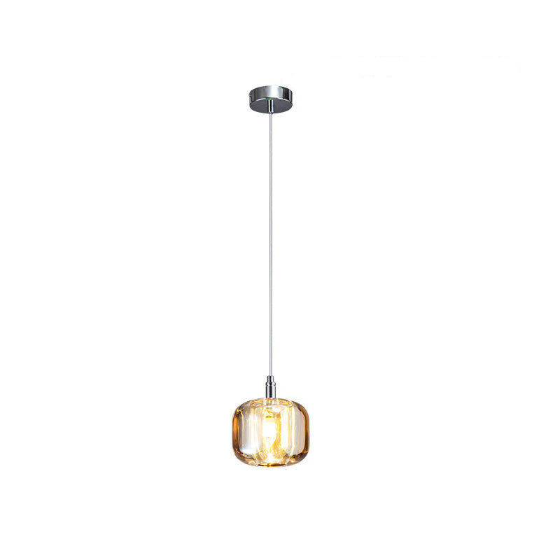 Diff Colored Glass Multi Pendant Chandelier-DF2111