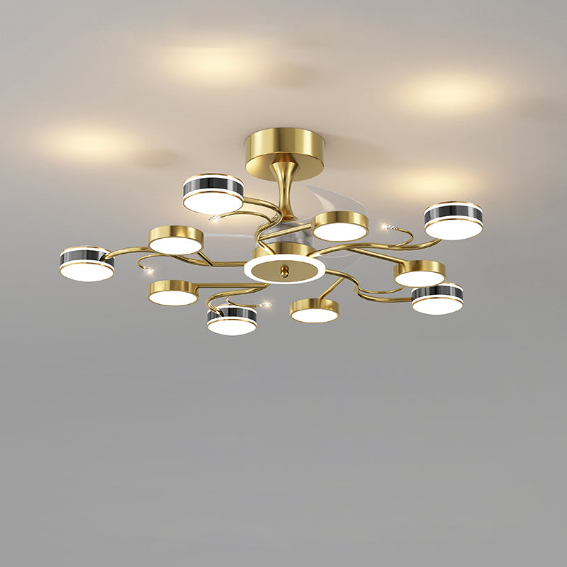 Diff Remote Ceiling Fan Chandelier-DF5045