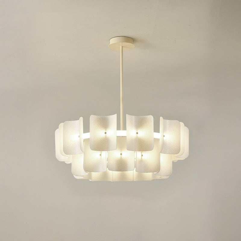 Diff White Tiered Acrylic Chandelier-DF2314