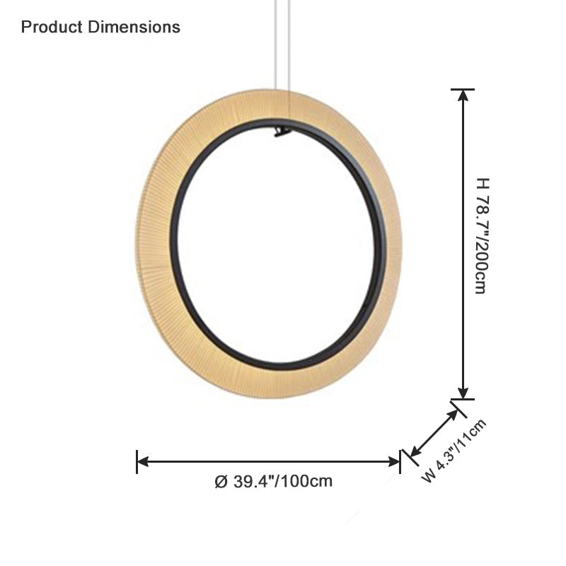 Diff Fabric Circular Led Chandelier-DF2313