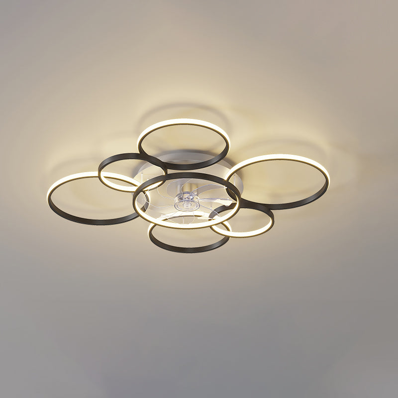 Diff Low Profile Ceiling Fan Chandelier with Remote-DF5050