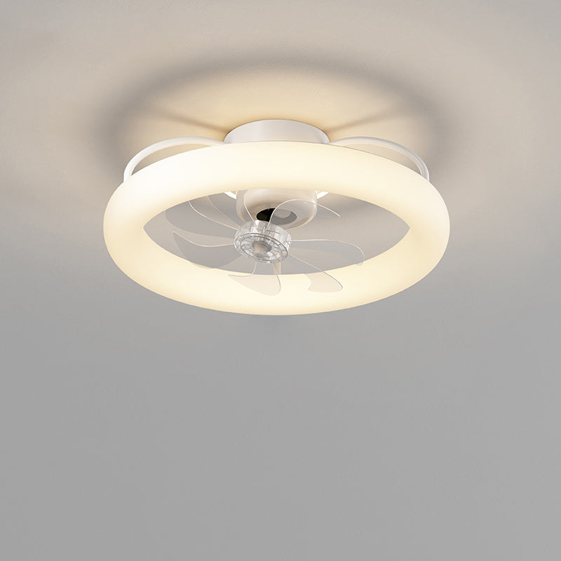 Diff Circle Low Profile Ceiling Fan Chandelier with Remote-DF5063