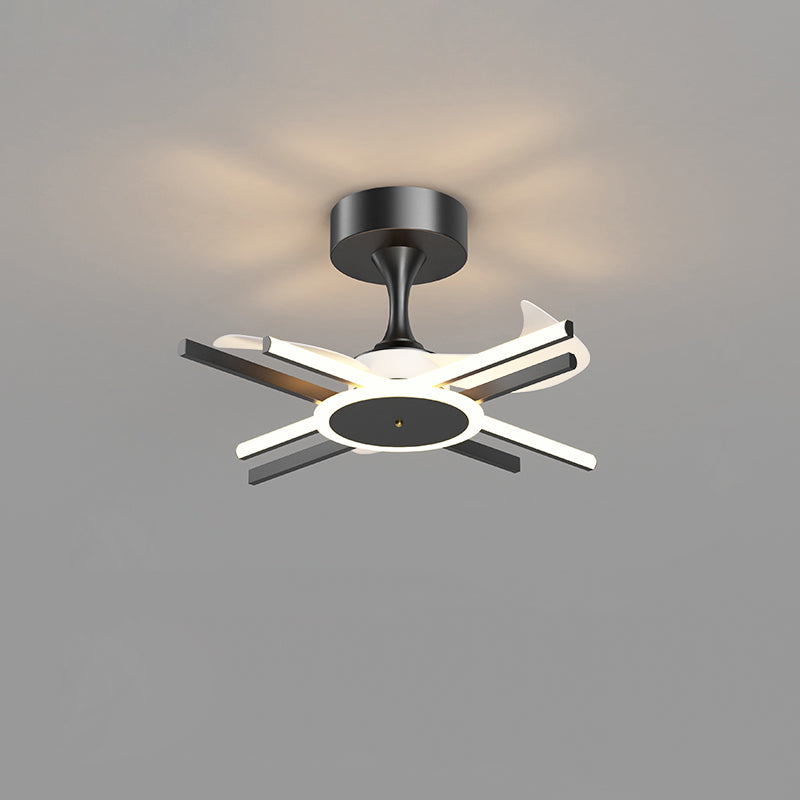 Diff Remote Ceiling Fan Chandelier with Dimmable Light-DF5047