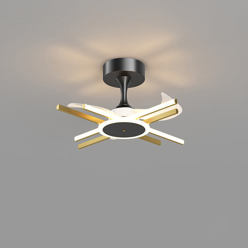 Diff Remote Ceiling Fan Chandelier with Dimmable Light-DF5047