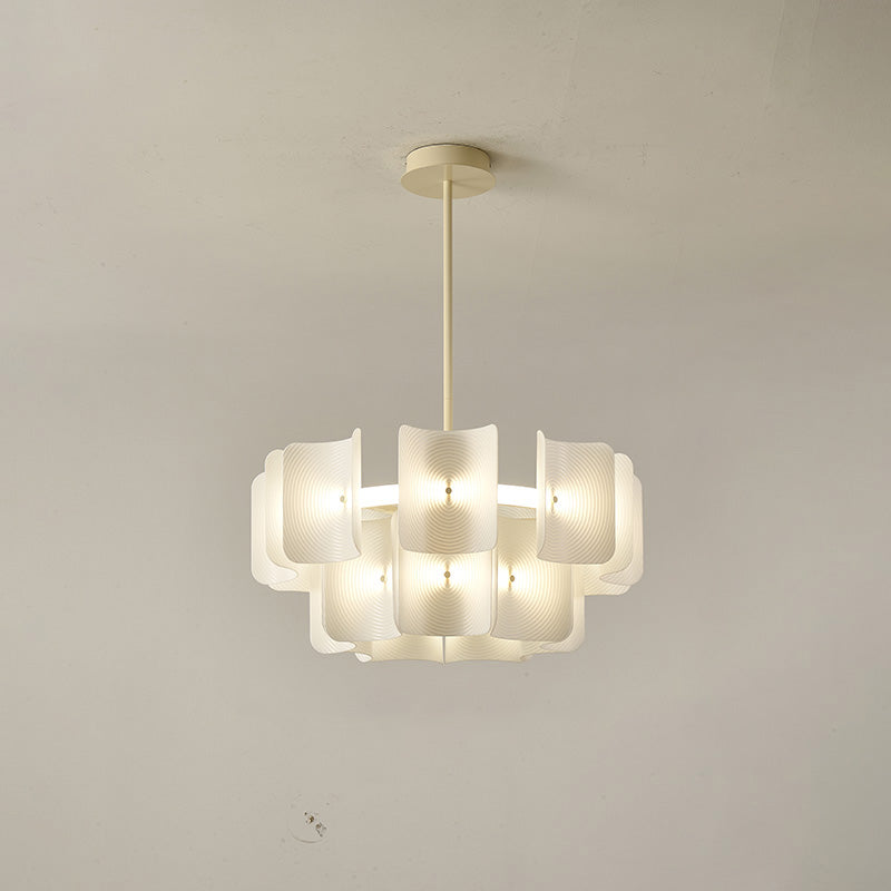 Diff White Tiered Acrylic Chandelier-DF2314