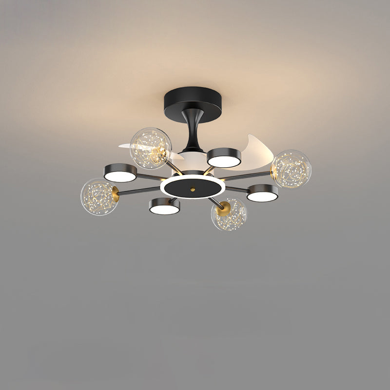 Diff Invisible Ceiling Fan Chandelier with Remote-DF5046