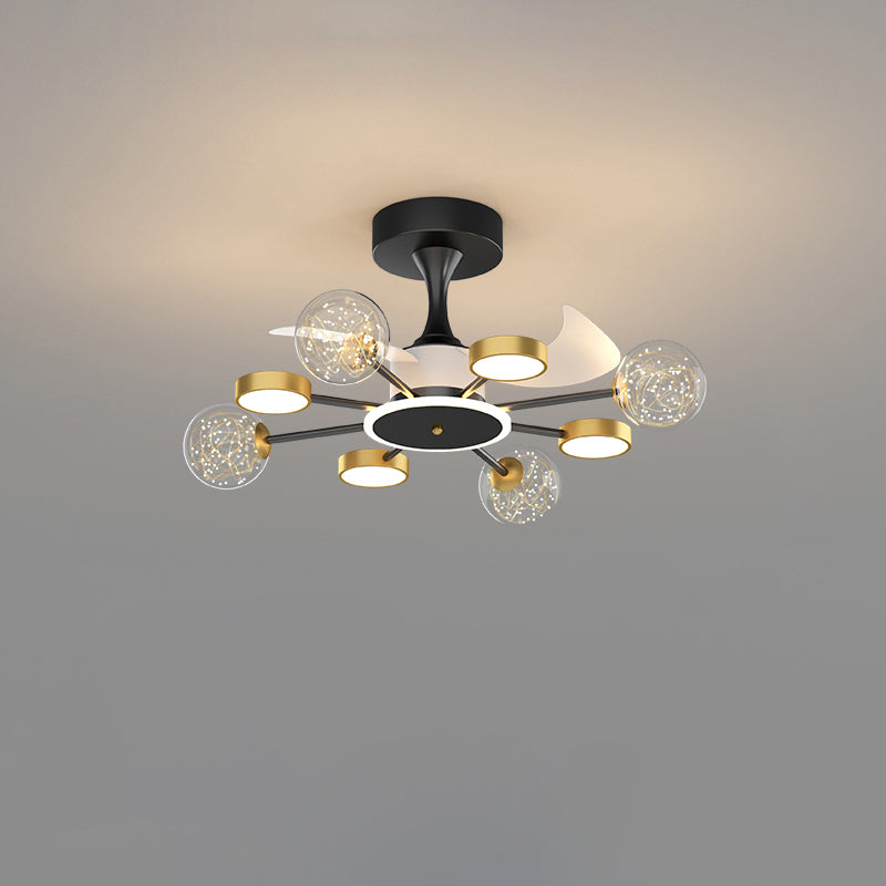 Diff Invisible Ceiling Fan Chandelier with Remote-DF5046