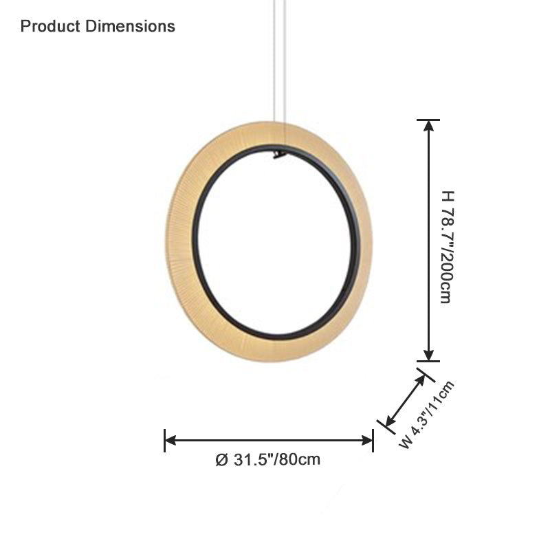 Diff Fabric Circular Led Chandelier-DF2313