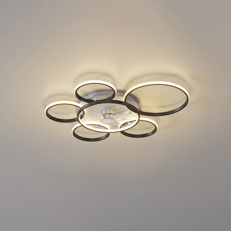 Diff Low Profile Ceiling Fan Chandelier with Remote-DF5050