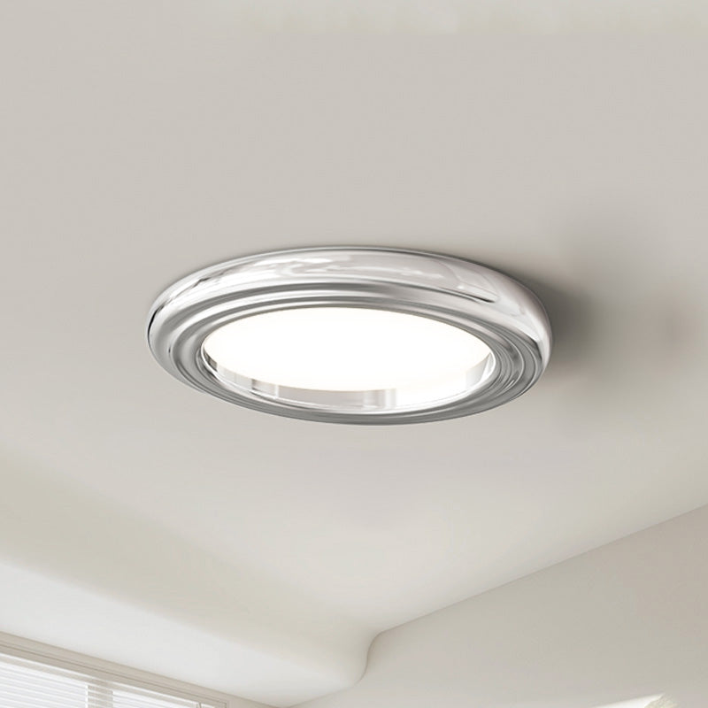 Diff Dimmable Round Flat Chrome Ceiling Light-DF1064