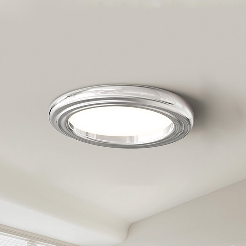 Diff Dimmable Round Flat Chrome Ceiling Light-DF1064
