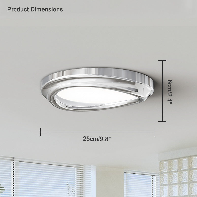 Diff Round Chrome Flush Mount Ceiling Light-DF1063