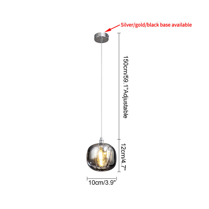 Diff Colored Glass Multi Pendant Chandelier-DF2111