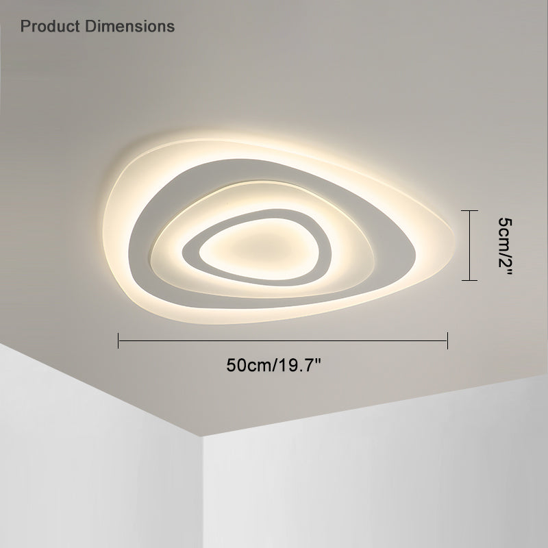 Diff Flat Triangle Flush Mount Ceiling Light-DF1100