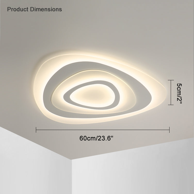 Diff Flat Triangle Flush Mount Ceiling Light-DF1100