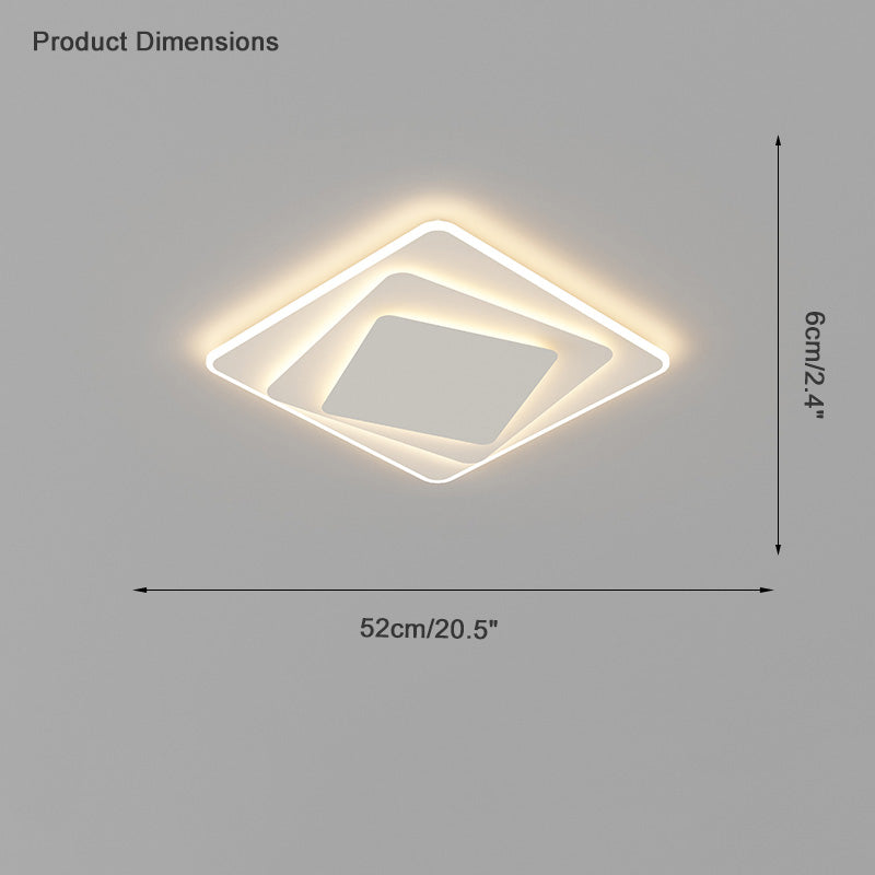 Diff Geometric Flush Mount Ceiling Light-DF1084