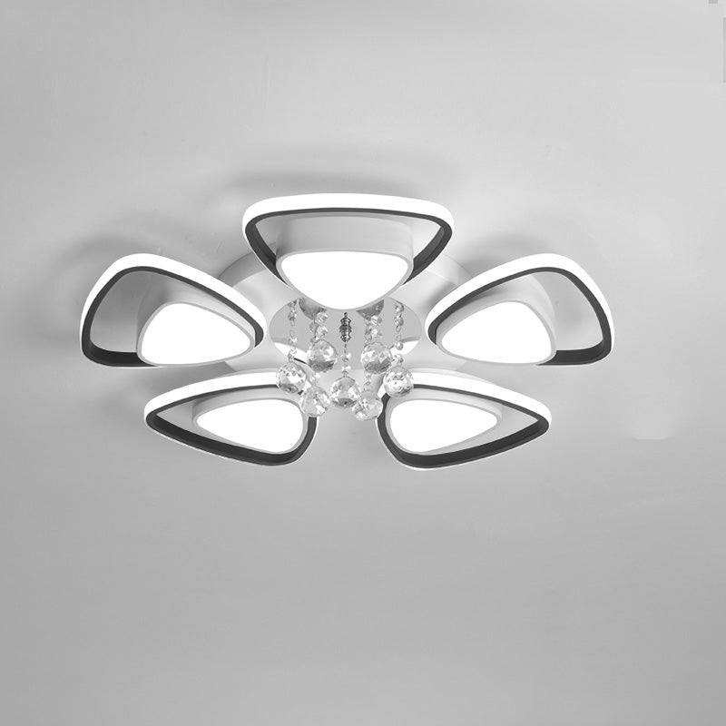Diff Big Flower Crystal Flush Mount Ceiling Light-DF1075
