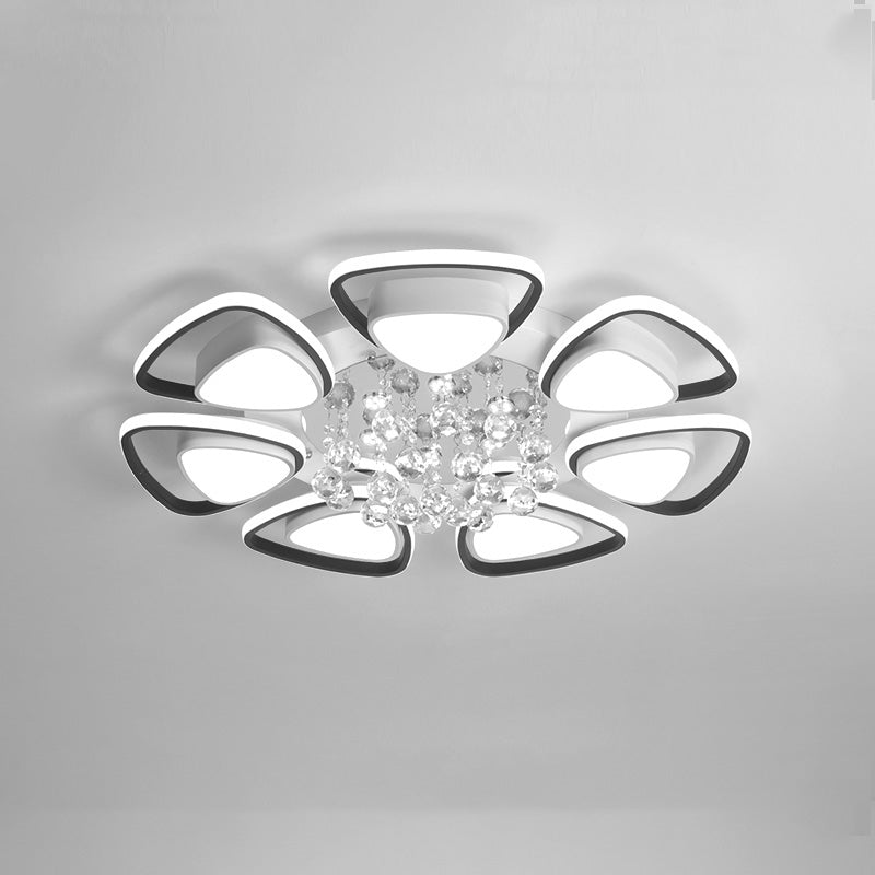 Diff Big Flower Crystal Flush Mount Ceiling Light-DF1075